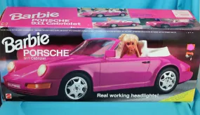 1992 Pink Porsche 911 Cabriolet Barbie Car (1084)