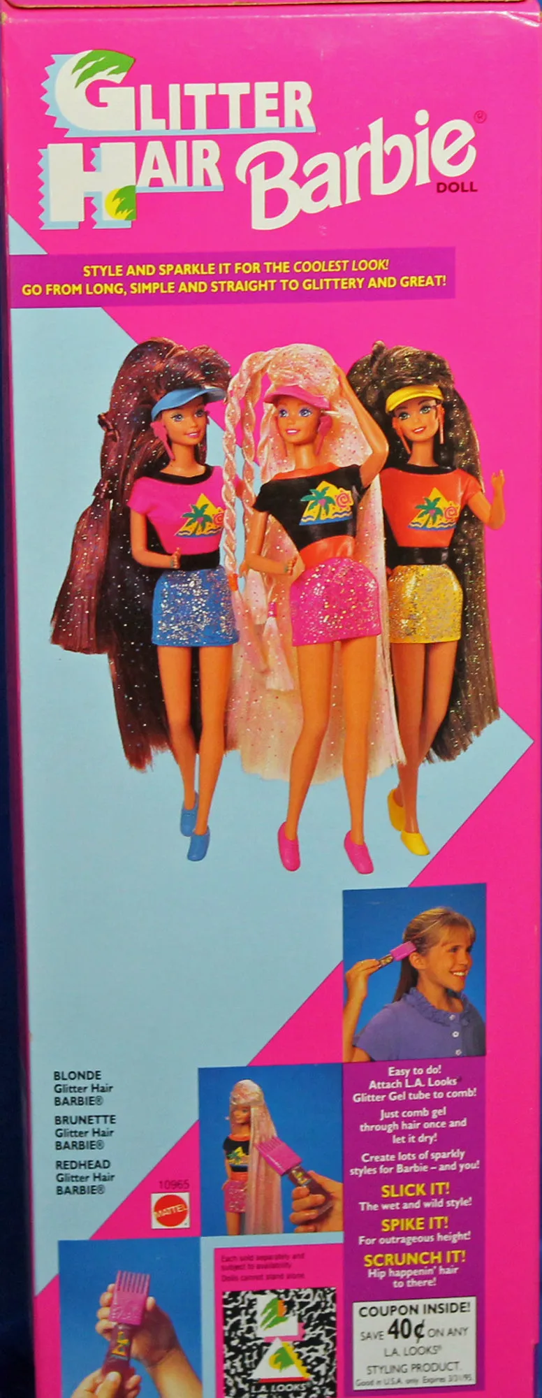 1993 Glitter Hair Blonde Barbie (10965)