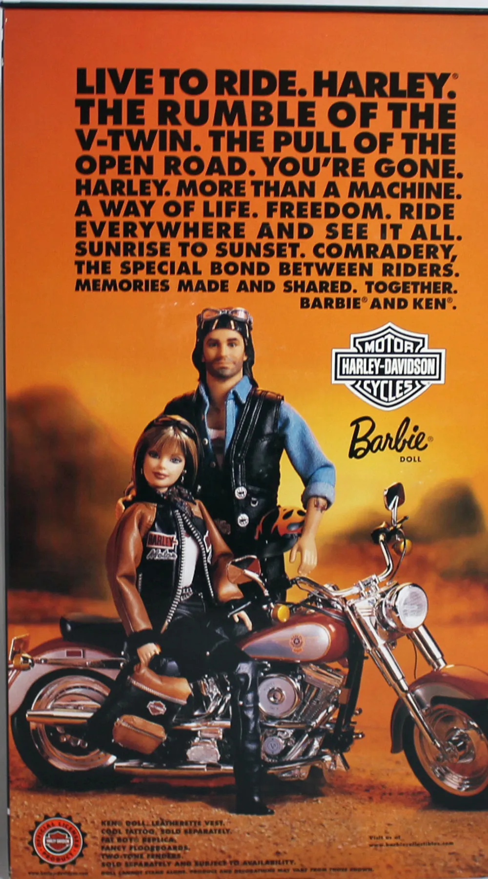 1999 Harley-Davidson Barbie (25637) - Blonde hair