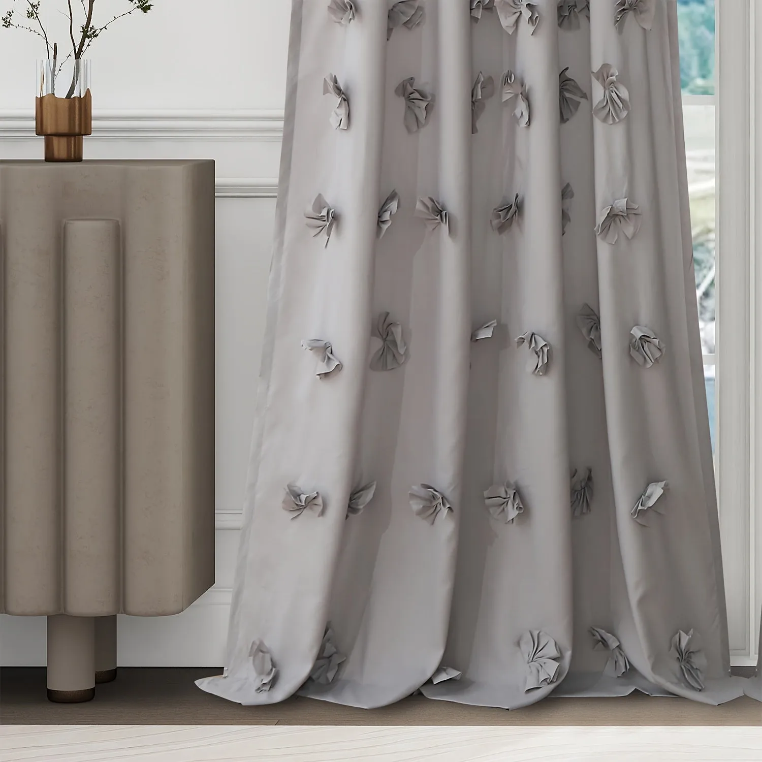 2PC Butterflies Window Curtains For All Seasons