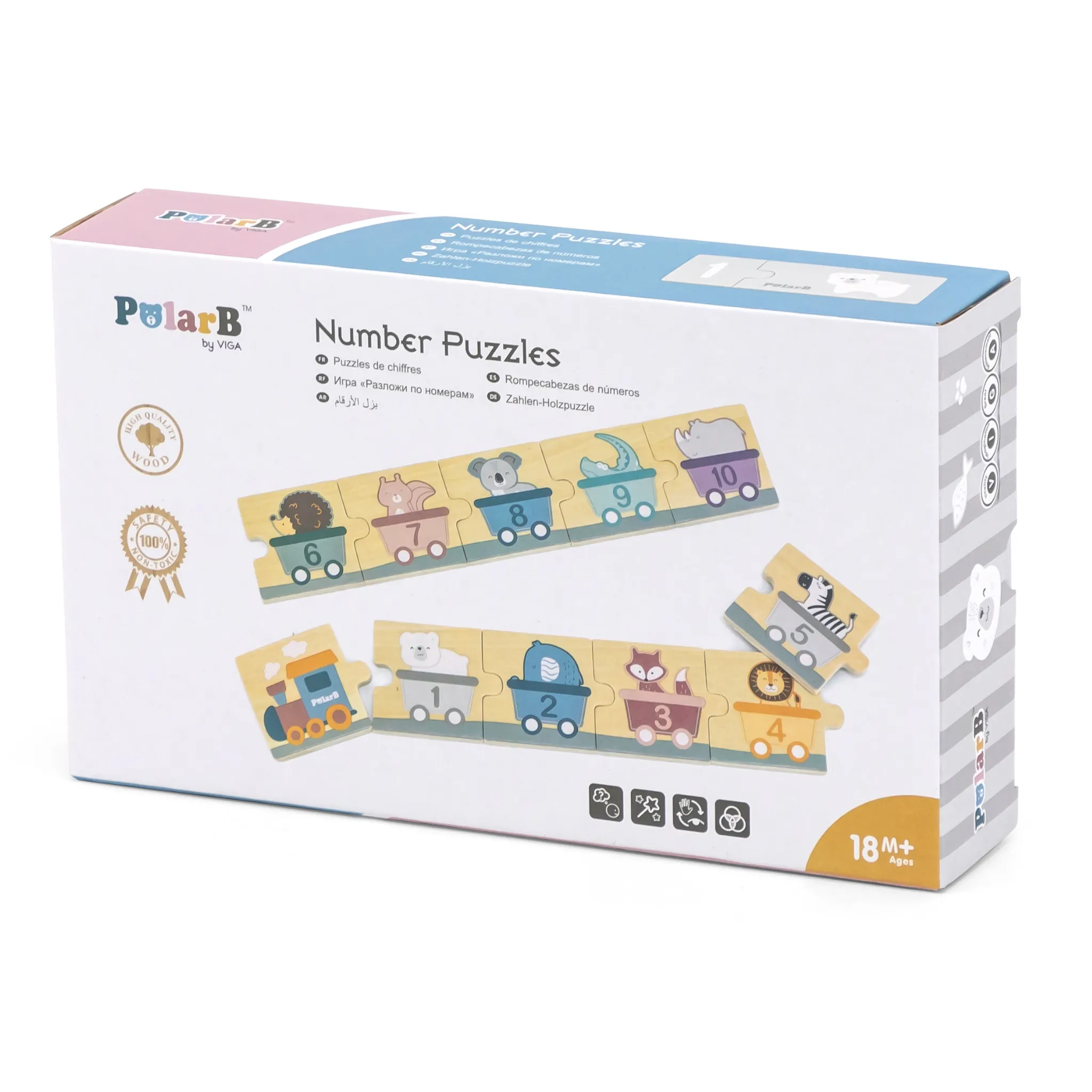 Animal Number Puzzle - Count to 10