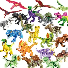 Assembled Jurassic Dinosaur Educational Building Blocks