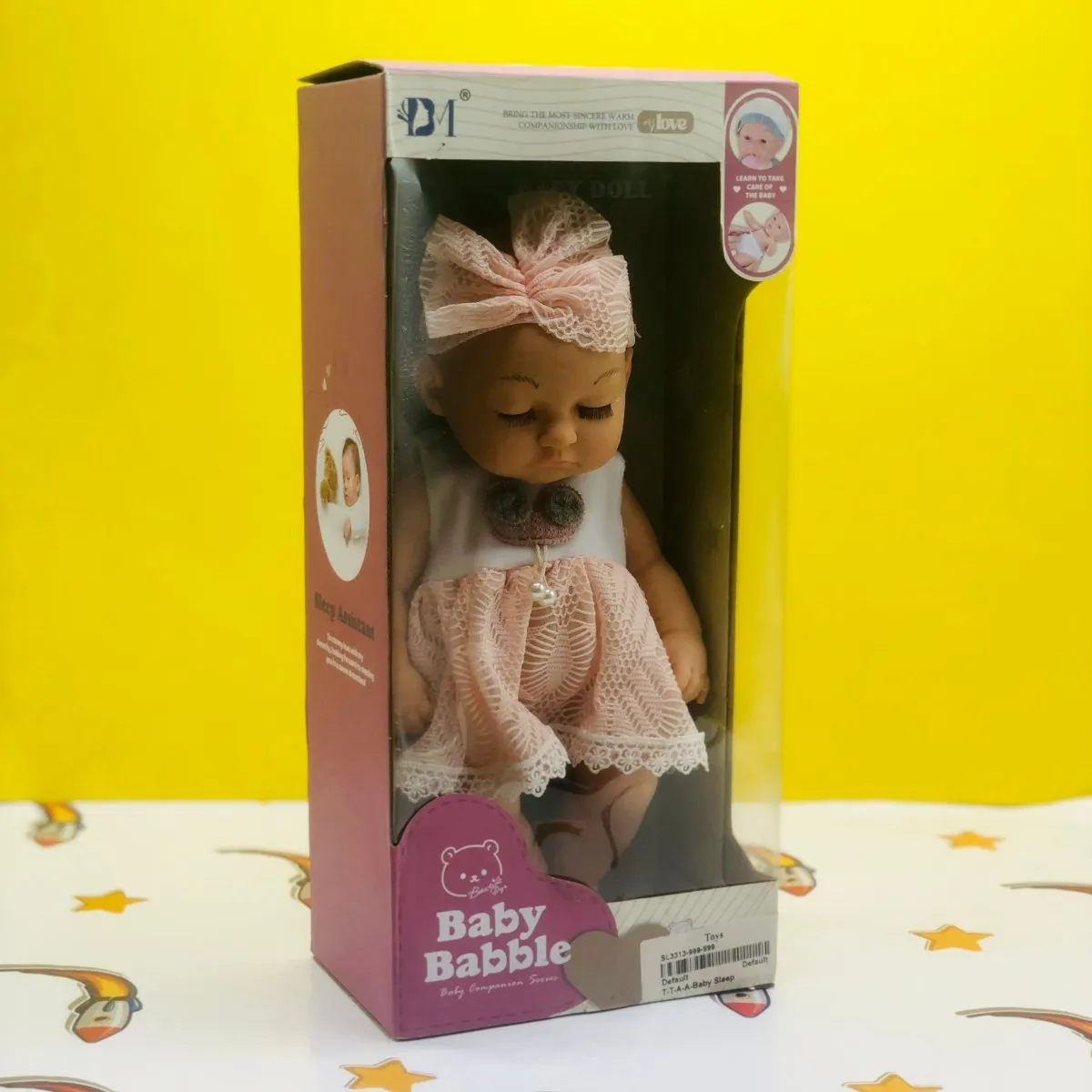 Baby Babble Realistic Sleeping Doll