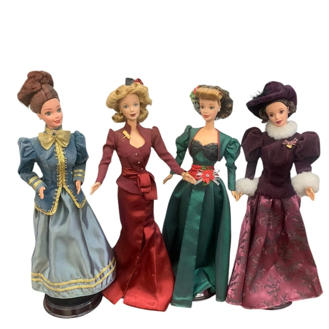 Barbie Collection holiday Hallmark Barbies Great Condition No Boxes