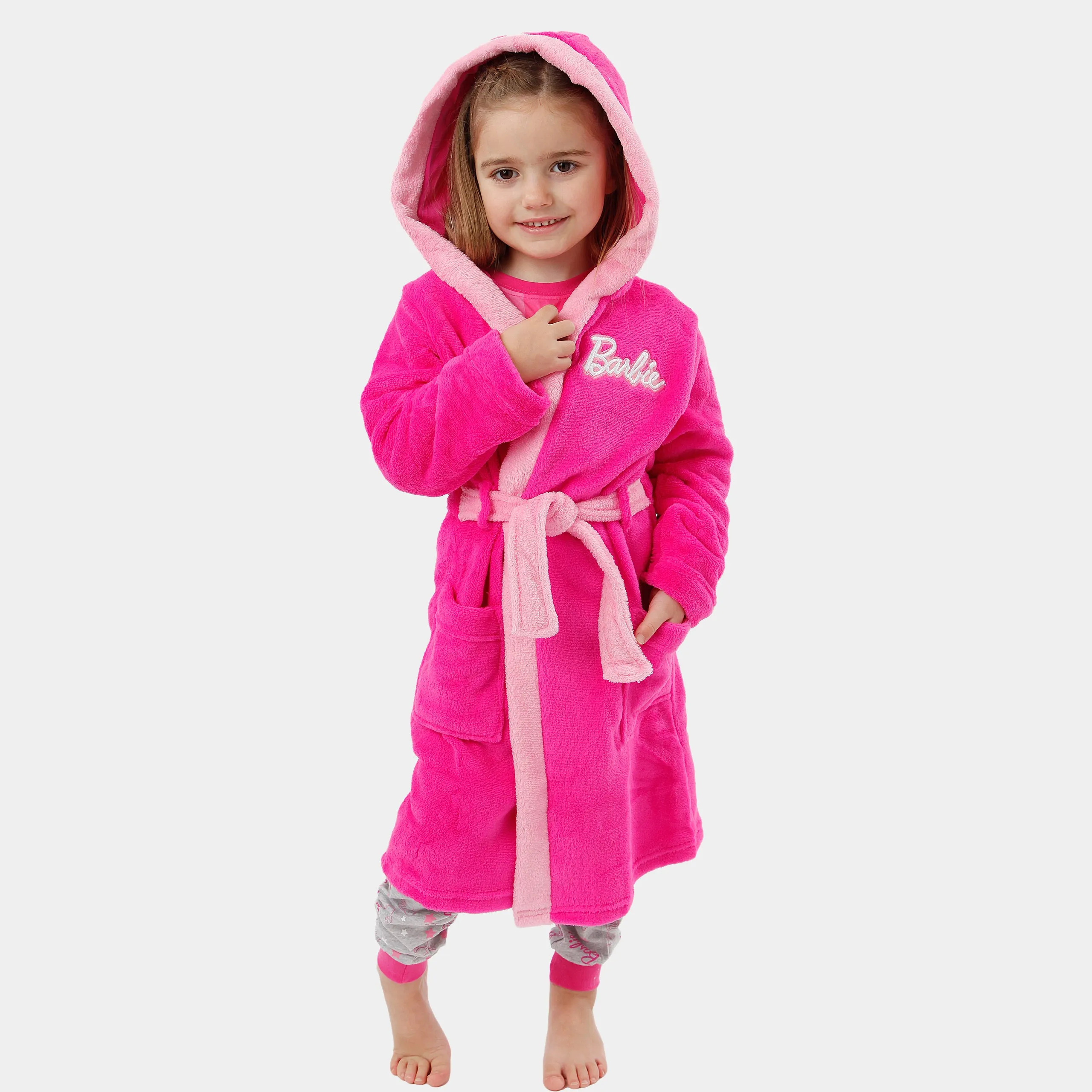 Barbie Pyjamas and Dressing Gown Set