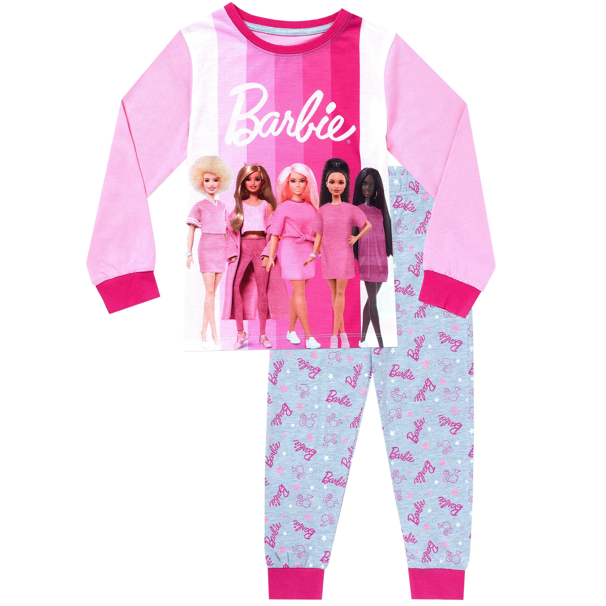 Barbie Pyjamas and Dressing Gown Set