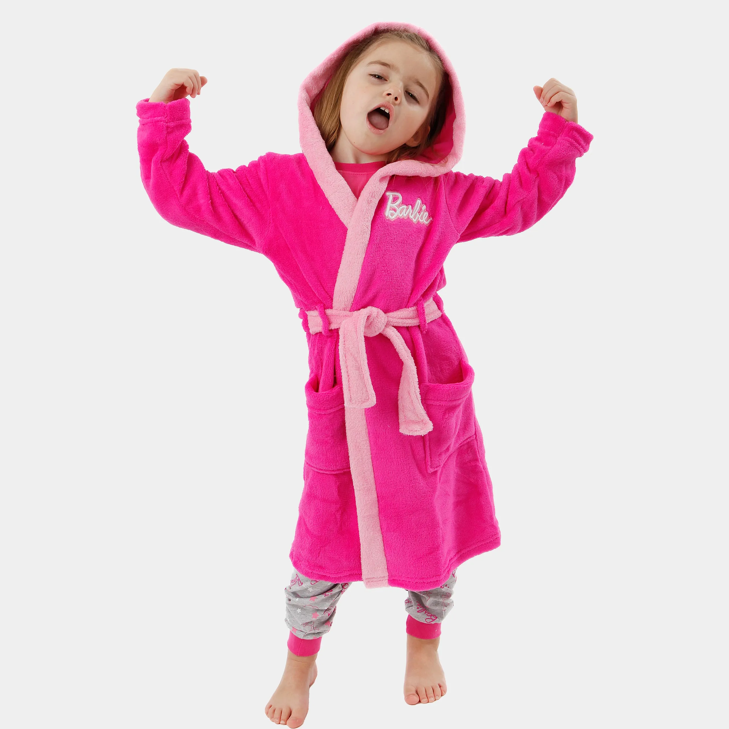 Barbie Pyjamas and Dressing Gown Set