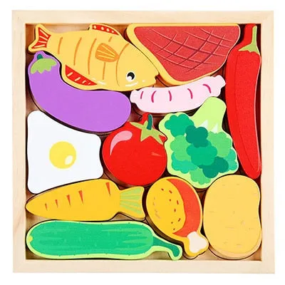 Colorful 3D Puzzle Wooden Toys High Quality Tangram