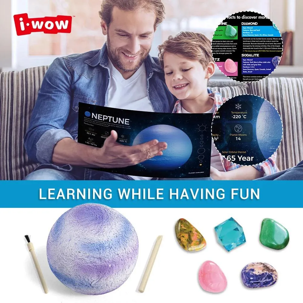 DIY Planet Toy Set For Kid Gemstone Mineral Dig It Out