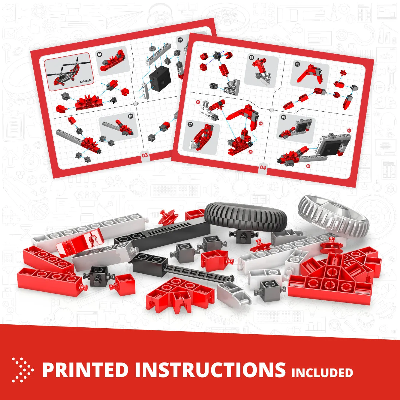Engino Creative Builder 90 Models Motorized Set - Multi Model Set