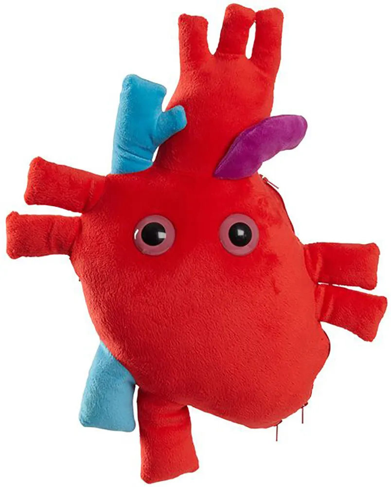Giant Microbes Plush - Heart Deluxe With Mini Cells
