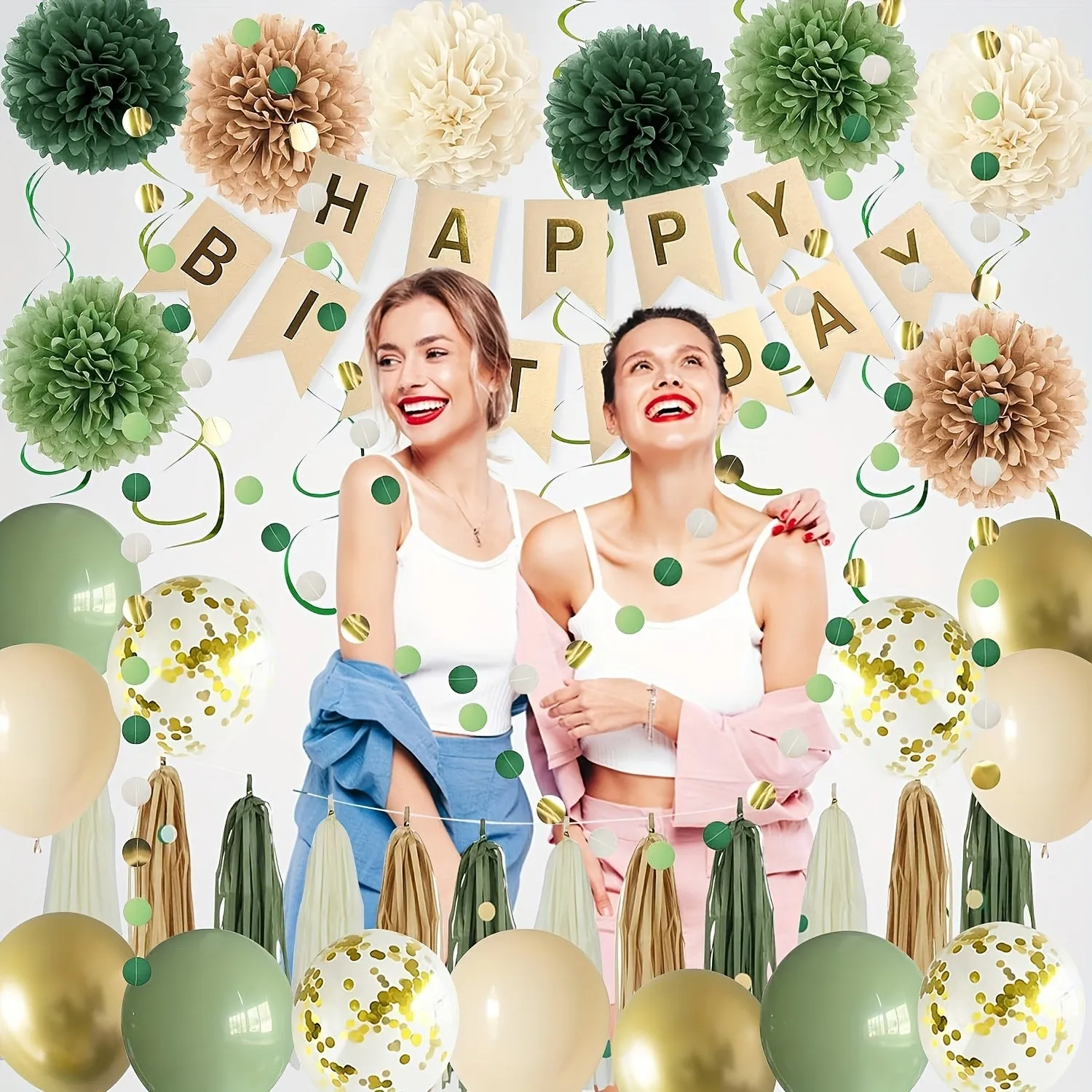 Green Birthday Party Decorations