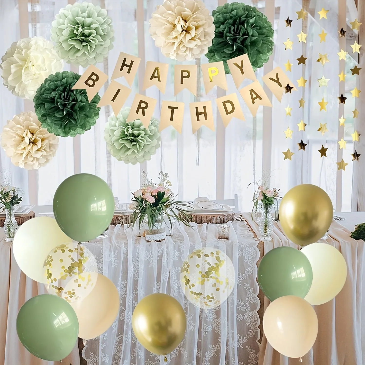 Green Birthday Party Decorations
