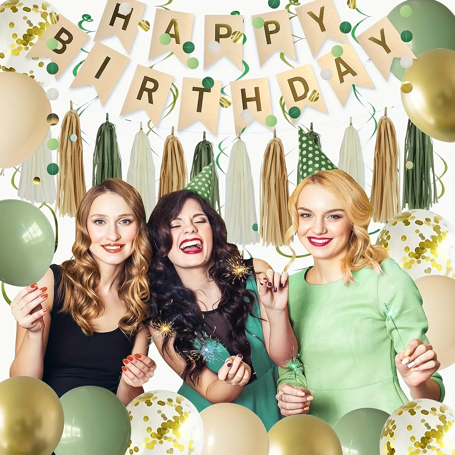 Green Birthday Party Decorations