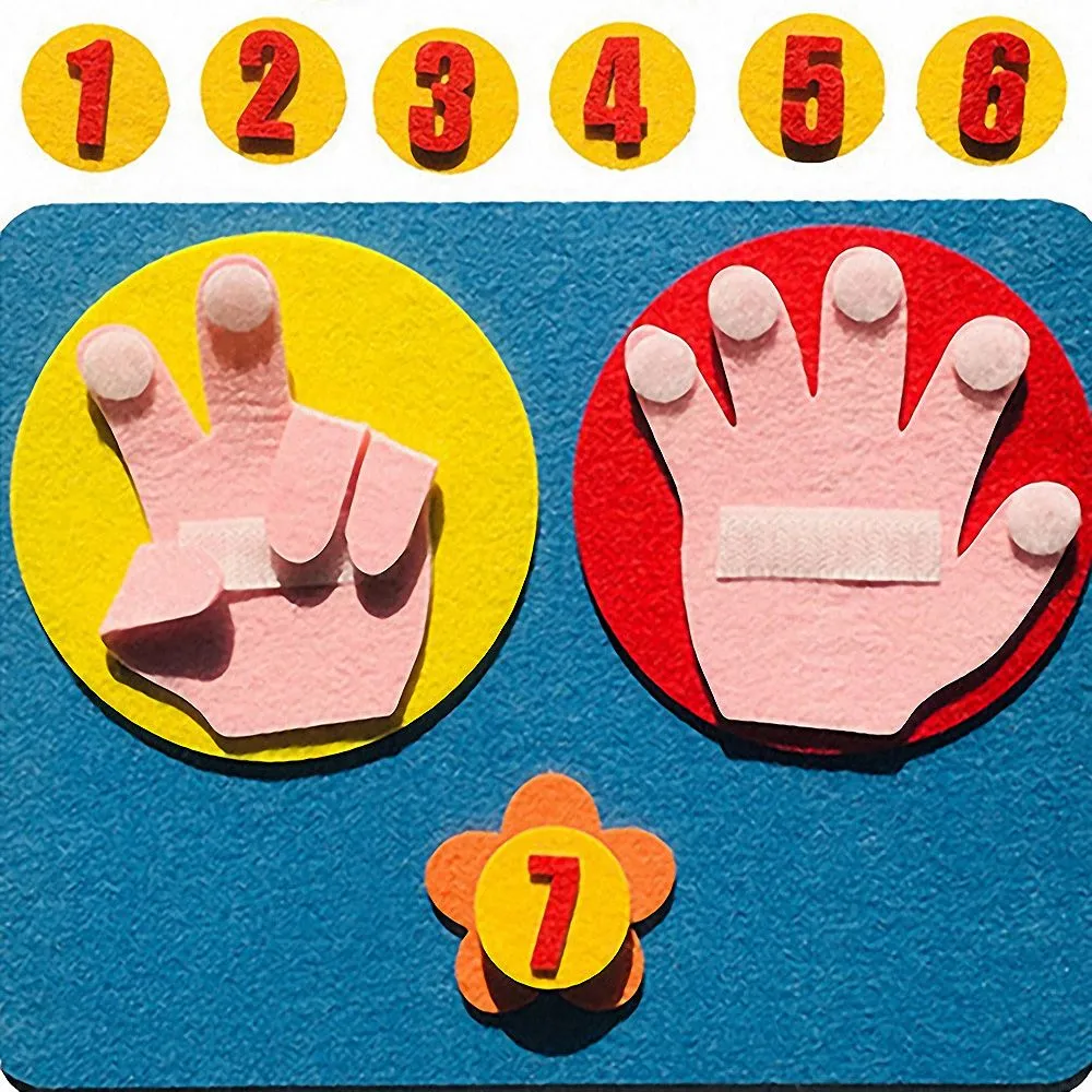 Kids Montessori Toys Materials DIY Non-woven Math Toys