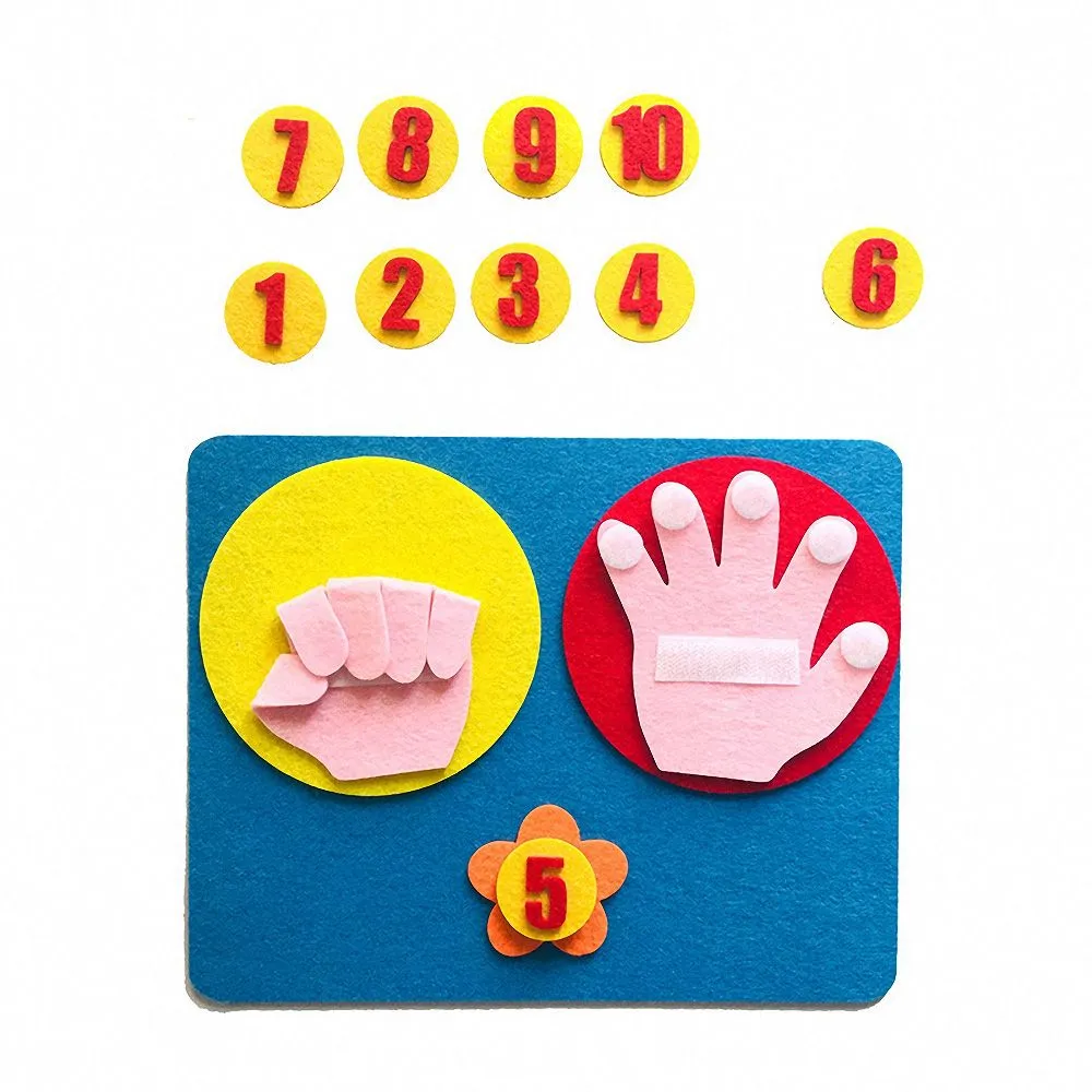 Kids Montessori Toys Materials DIY Non-woven Math Toys