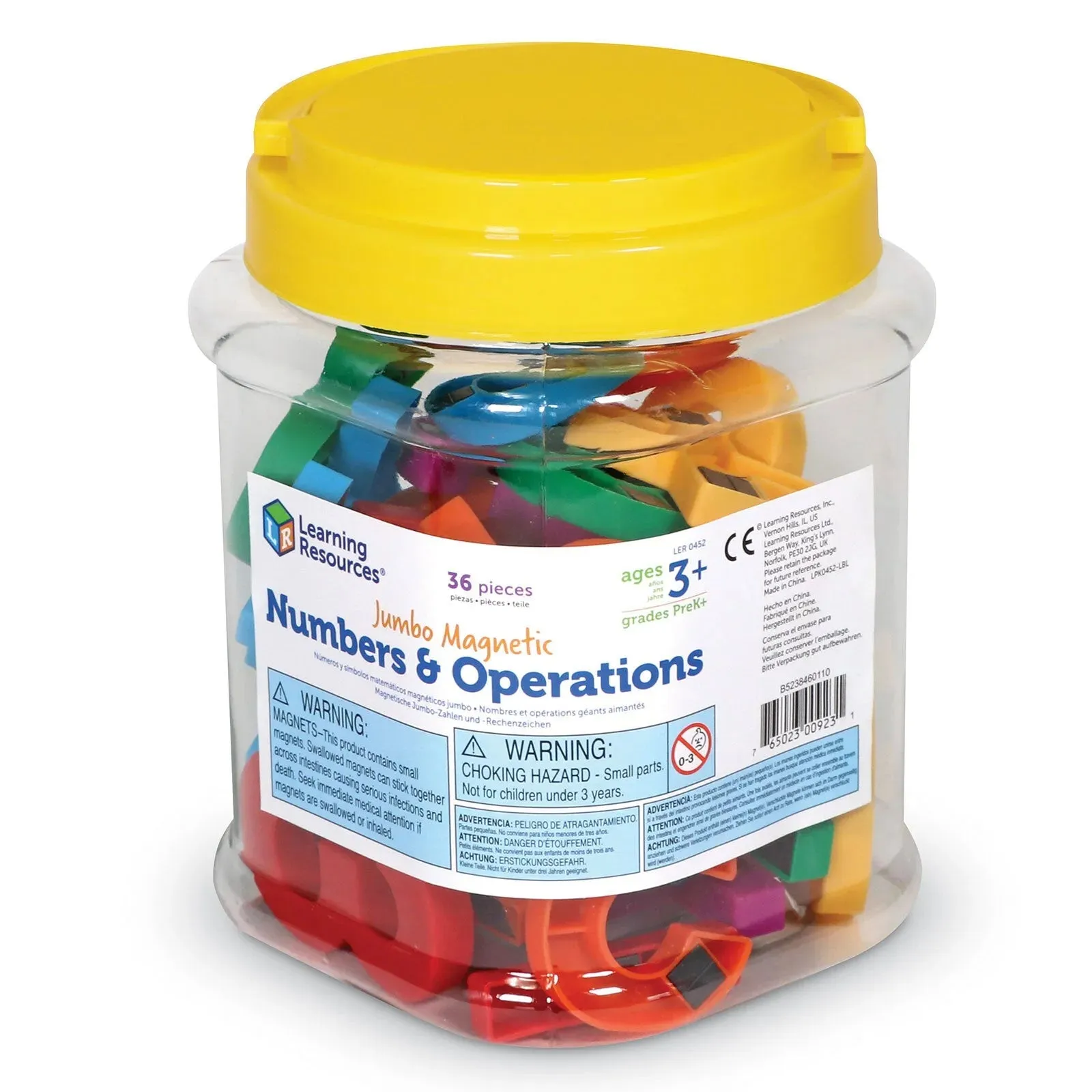 Learning Resources Jumbo Magnetic Numbers & Operations 36 pcs