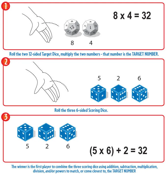 Math Dice - For All Math Levels