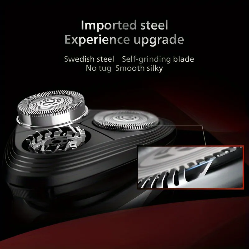 Philips S1113 Men's Electric Shaver - USB Rechargeable, Stainless Steel Blades, Waterproof, 30-45 Min Runtime