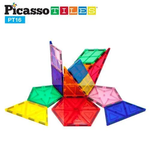 PicassoTiles PT16 3D Magnetic Building Block Tiles