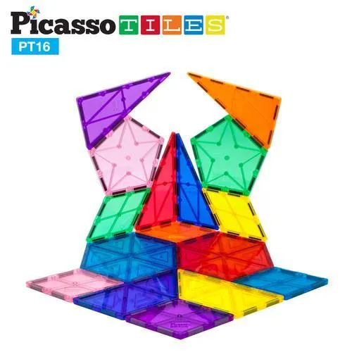 PicassoTiles PT16 3D Magnetic Building Block Tiles