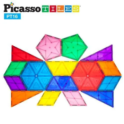 PicassoTiles PT16 3D Magnetic Building Block Tiles