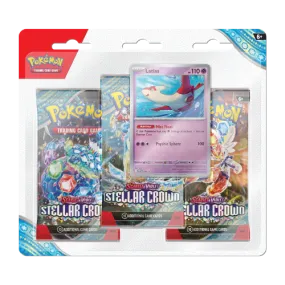 Pokemon SV7 Stellar Crown 3-Pack Blister