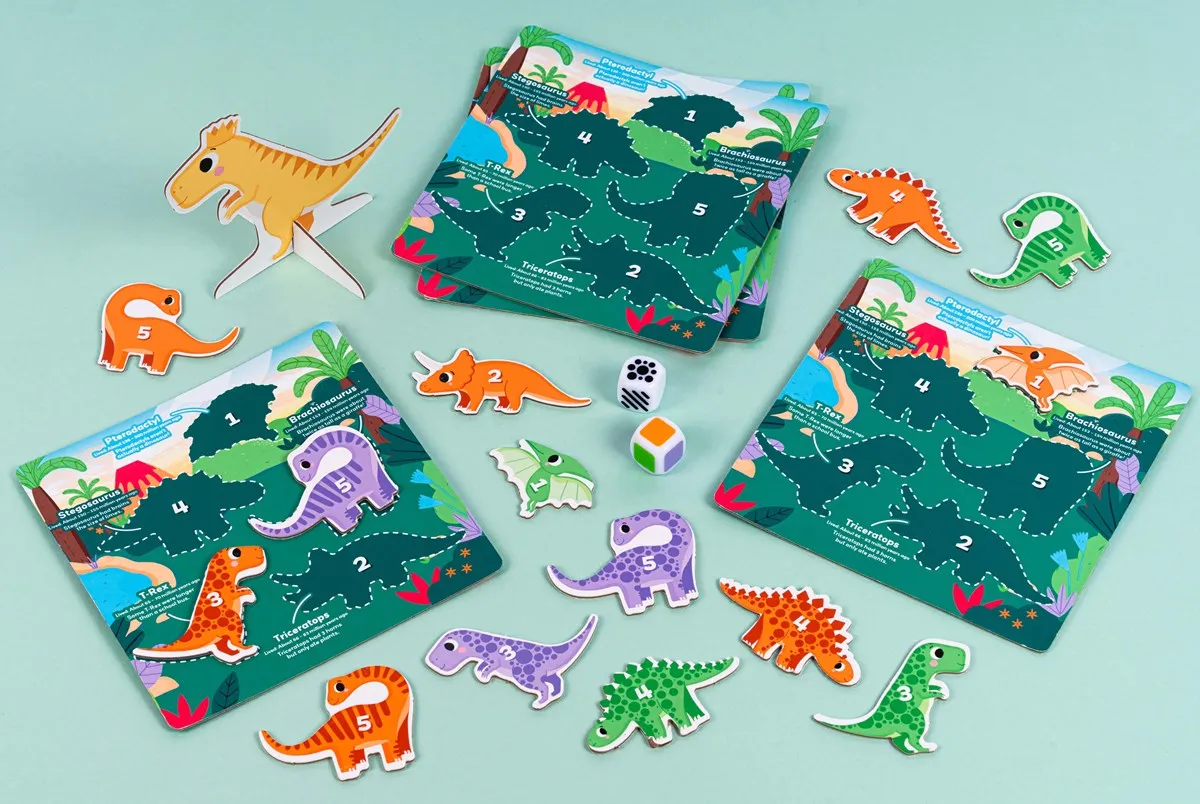 Roll-A-Saurus Matching Dino Game
