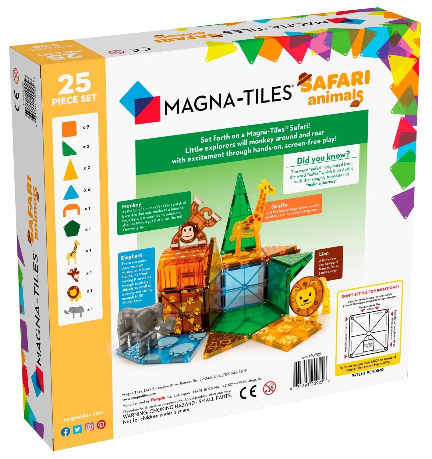 Safari Animals 25 Piece Set