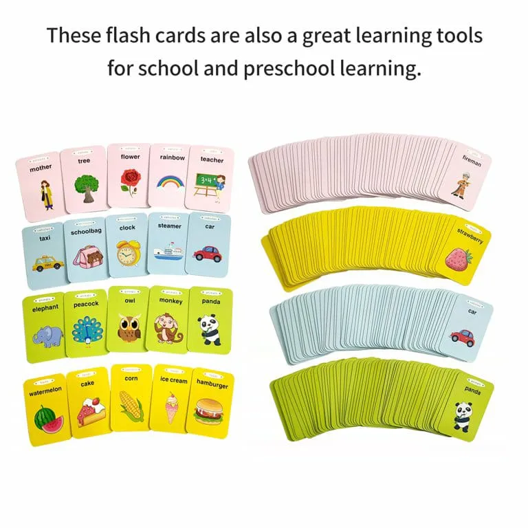 Talking Flash Cards - Montessori Toys Flash Cards (220  words)