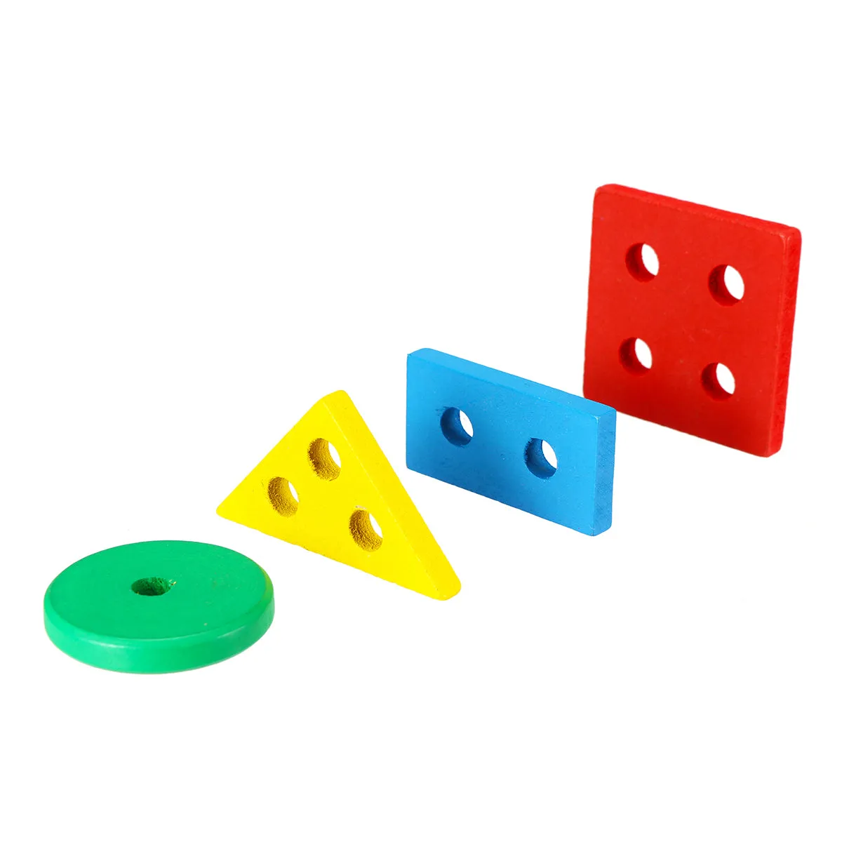 Train Truck Wooden Geometric Blocks Toys Kids Developmental Baby Educational Track Toys
