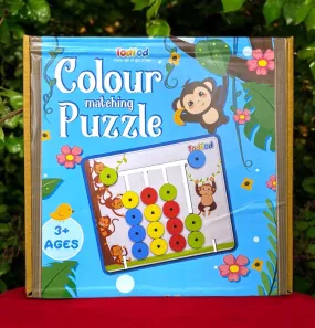 Wooden Puzzle Toy - Color Shape Matching for Kids
